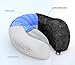 Enzo Travel Neck Pillow - Memory Foam Cooling Gel Technology and Washable Cover Packed in Small Bag for Air, Bus and Car Travels (Castlerock Grey)