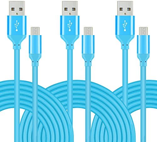 Micro USB Cable, MIVINE 3 Pack 6Ft Long Micro USB Fast Charging Data Cable Cord for Samsung Galaxy S7 S6 edge S5 S4 Note 5 4 Tab, HTC Desire, LG G4 V10 and more Android devices