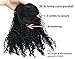 Ms Fenda Hair Raw Remy Virgin Peruvian Human Hair Natural Color 3B 3C S Kinky Curly Hair Piece Clip-in Top Closure Ponytail (16inch)