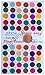 Fancy Bindis by Golden India Multi Assorted Colors Velvet Dot Bindi Tattoo 240 Stickers Adhesive Body Jewelry Z2