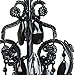 Tadpoles Mini 3-Bulb Vintage Chandelier - Black Onyx | 8