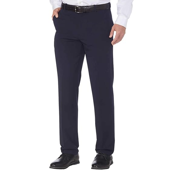izod men's performance stretch straight dress pant