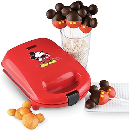 Mickey Mouse Cake Pop Maker w/Non-Stick Baking Plates For Easy Clean-Up