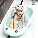 Baby Hooded Towel Upsimples Elephant Baby Towels for Baby Girls 35×35 Inches Ultra Large 500GSM Super Soft Organic Bamboo Baby Bath Towel for Infant Toddler | Baby Girl Shower Gift Photo Shoot Props