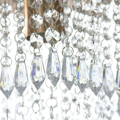 Lustre Pendente De Cristal Acrílico Manucrillic Cobre