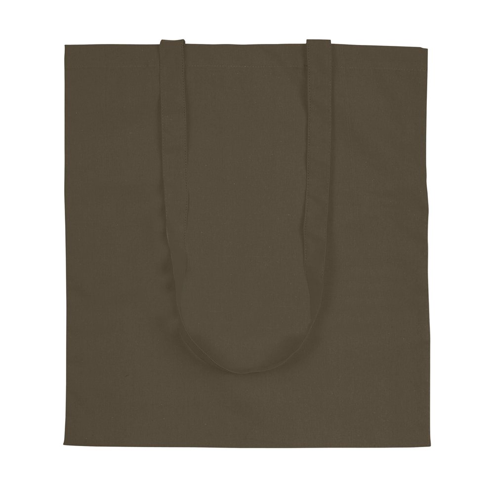 eBuyGB Shoulder Bag Natural Tote Ideal for Printing, Cotton, Brown, Pack of 10