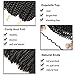 3 Packs Spring Twist Crochet Braiding Hair Natural Black Color Bomb Twist Synthetic Hair Crochet Braids Fluffy Passion Twist Crochet Hair (1B#)