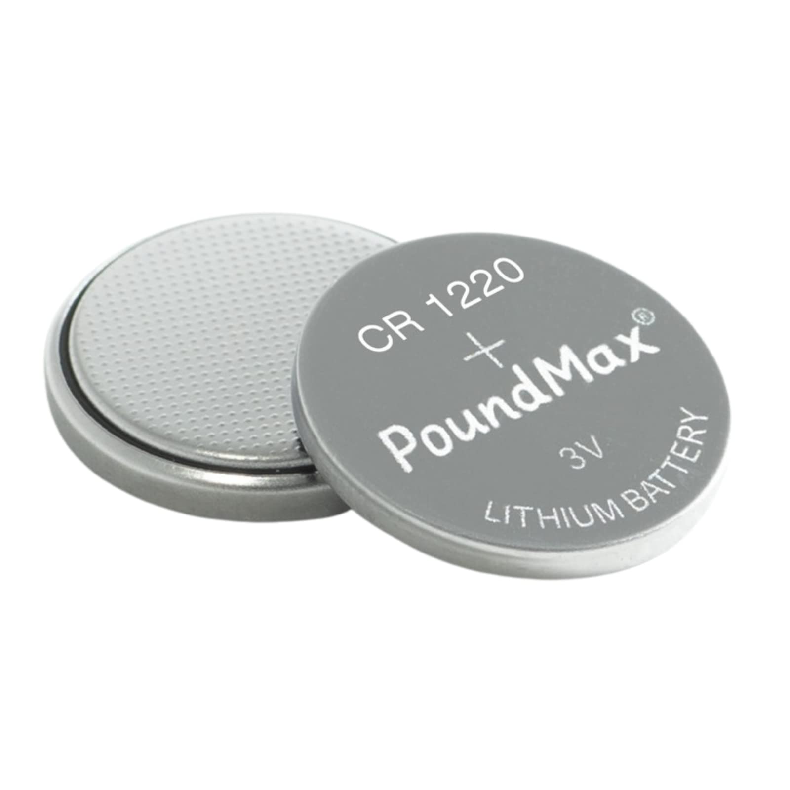 PoundMax CR 1220 Batteries 3v Lithium Button Cell Battery Combo Pack - 5 Count