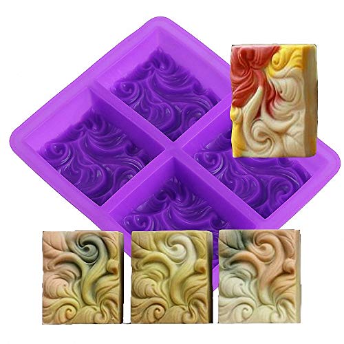 HiParty Ocean Wave Soap Mold Sea Wave Silicone Cake Baking Pan Jelly