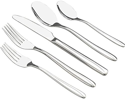 Anbers 40-piece Silverware Set Service for 8, Kitchen Flatware Set Stainless Steel