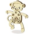 3D Puzzles for Kids Ages 8-12 - Wooden Models 3D Wooden Puzzles for Adults Wood Animals 3D Wood for Kids with Mechanical Gears Crafts 3D Puzzles for Adults (Monkey)