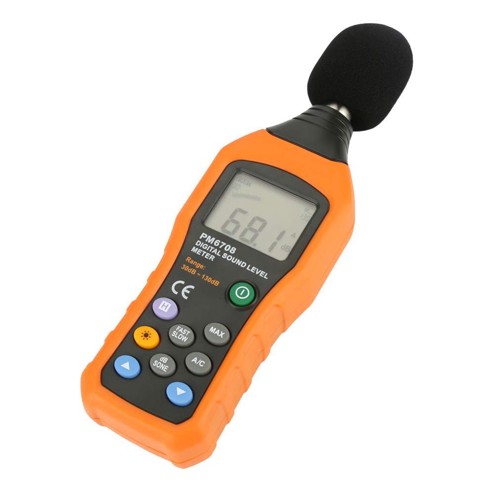 Sound Level Meter，30130dB LCD Digital Audio Decibel Sound Noise Level Meter Tester with
