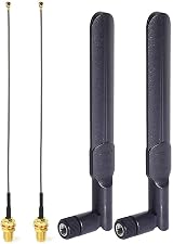 Bingfu 8dBi WiFi Antenna 2.4/5.8GHz Dual Band RP-SMA Female Pigtail Cable (2 view 1