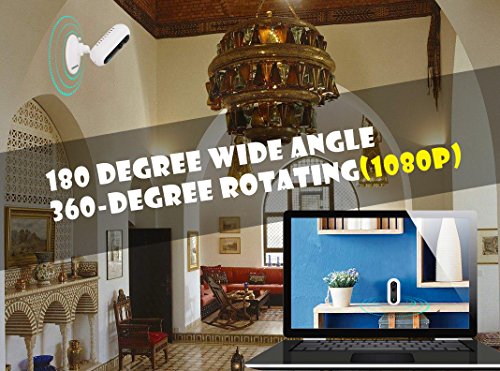image for Wireless IP Camera, UOKOO 1080p Mini Security IP Camera Surveillance S