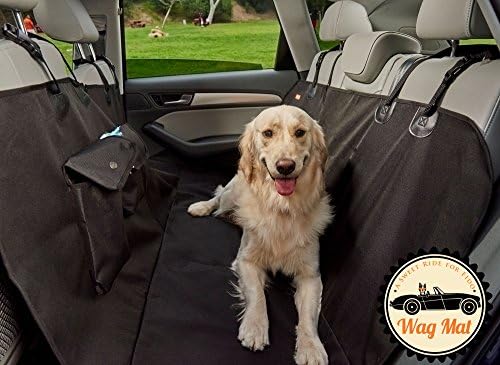 WAG MAT Deluxe Dog Seat Cover for Cars SUV Trucks | 100% Waterproof Fabric Heavy Duty Sturdy Canvas Non-Slip Backing | Hammock Design Quick Easy Installation | Machine Washable by Wag Mat