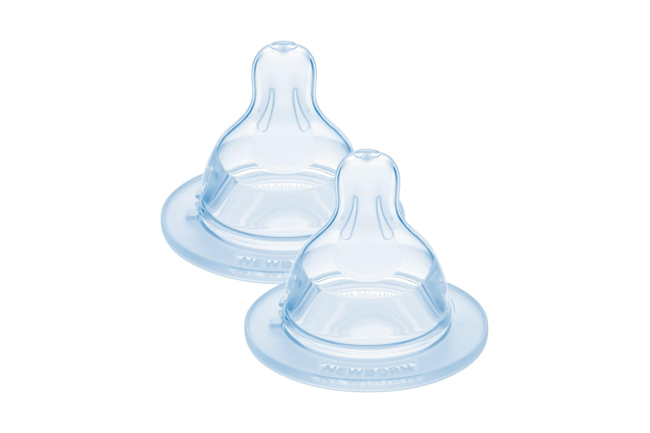 MAM SkinsoftTM Ultra Soft Silicone Teat, for Babies from 0 Months, White, No. 0 Very Slow Flow, Pack of 2