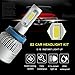 H11 LED Headlight Bulbs H9 H8 COB Chips Fog Light Conversion Kit High Beam 72W 8000LM White 6500K Auto Headlamp -2 Yr Warranty