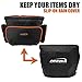 Ibera Bike Handlebar Bag - Clip-On Bikes Bag with Transparent Lid for Maps - with Shoulder Strap, Rain Cover & Reflective Trim - Water-Resistant Bike Accessories - Fits 22.2–31.8 mm Handlebars