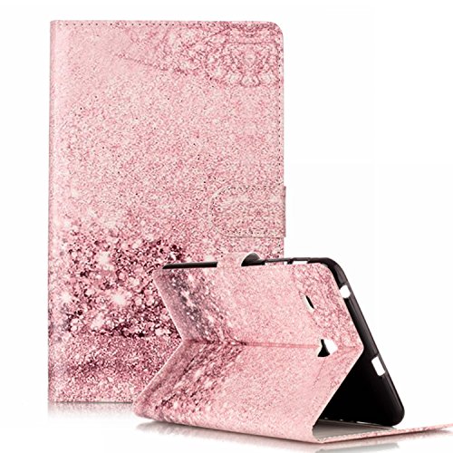 Galaxy Tab E 8.0 Case,DAMONDY Marble Stand Wallet Purse Credit Card ID Holders Design Flip Cover TPU Soft Bumper PU Leather Magnetic for Samsung Galaxy Tab E 8.0 SM-T375/T377a/v/p -rose gold
