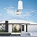 Outdoor TV Antenna-ANTOP UFO 360 ° Amplified Antenna Long Range Reception Omni-Directional for Attic Home & RV TV with Built-in 4G LTE Filter, Waterproof, UV Coating and Super Compact