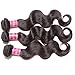 Unice Hair Malaysian Body Wave 3 Bundles Waving Unprocessed Virgin Human Hair Extensions Natural Color (18 20 22)