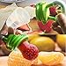 Baby Food Feeder, YCGRE Reusable Fresh Fruit Nibbler Pacifier BPA Free Infant Teething Toy with 2 Pack Baby Feeding Spoons for Toddler & Kids Bonus 3 Pcs Replacement Silicone Pouches (Boy)