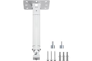 suptek Extended Mini Projector Ceiling Mount Adjustable Wall Mount with Thread Adapters for Projector DVR Camera, Max 21inch (PR05MINI)