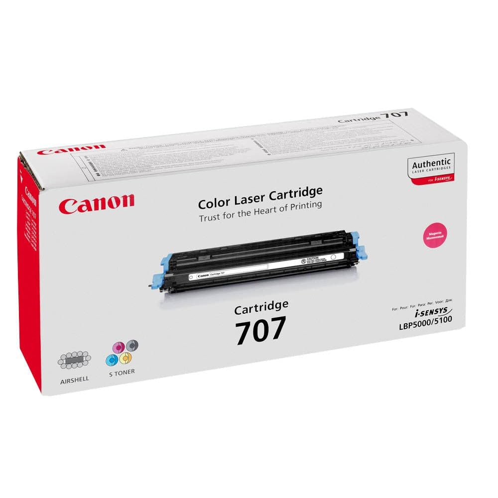 Canon i-SENSYS LBP-5000 LBP5000 707 CRG707M CRG707 M - laser toner cartridge - 1 x red magenta