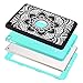PIXIU iPad Air 2 Case, Heavy Duty Shockproof Protective case Without Screen Protector Rugged Three-Layer Defender Cover For iPad Air 2(A1566/A1567) 2014 Released Mandala Floral/Black