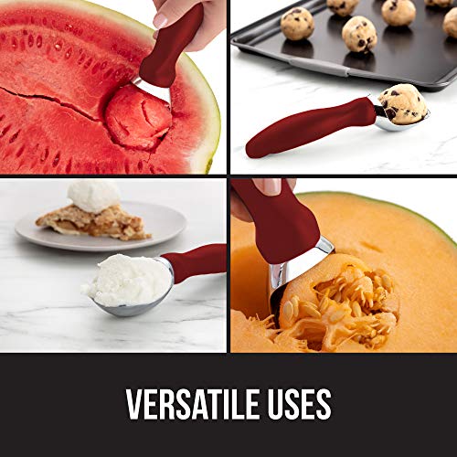 Gorilla-Grip-Premium-Ice-Cream-Scoop-Dishwasher-Safe-Scooper-with-Comfortable-Easy-Grip-Handle-Heavy-Duty-Durable-Design-Professional-Kitchen-Tool-for-Stuffing-Cookie-Dough-Sorbet-Red
