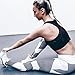 PHOTNO Women Yoga Fitness Leggings Running Gym Stretch Sports Pants Trousers (L, White)
