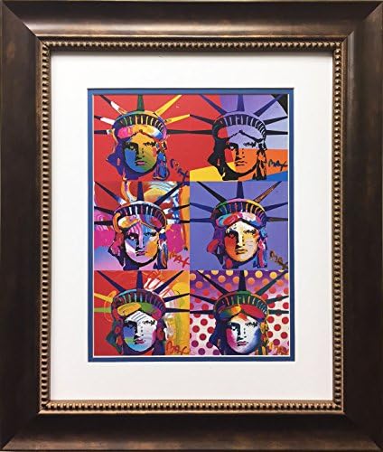 Peter Max "Liberty Heads II" Newly CUSTOM FRAMED Art Print