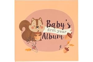 NOVO BABY Baby Memory Book Baby Journal | First Year Photo Album | Up to The First 5 Years | Perfect for Boys and Girls | Achievements, Memories, Milestones | Baby Shower Present