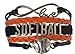 Softball Charm Bracelet (Orange/Black) Bracelets for Girls, Adjustable Bracelet with Softball Charm. Infinity Braided Bracelets for Softball Players, Team, and Coaches - by SPORTYBELLA