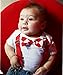 Noah's Boytique Baby Boys Valentines Day Suspender Bow Tie Outfit