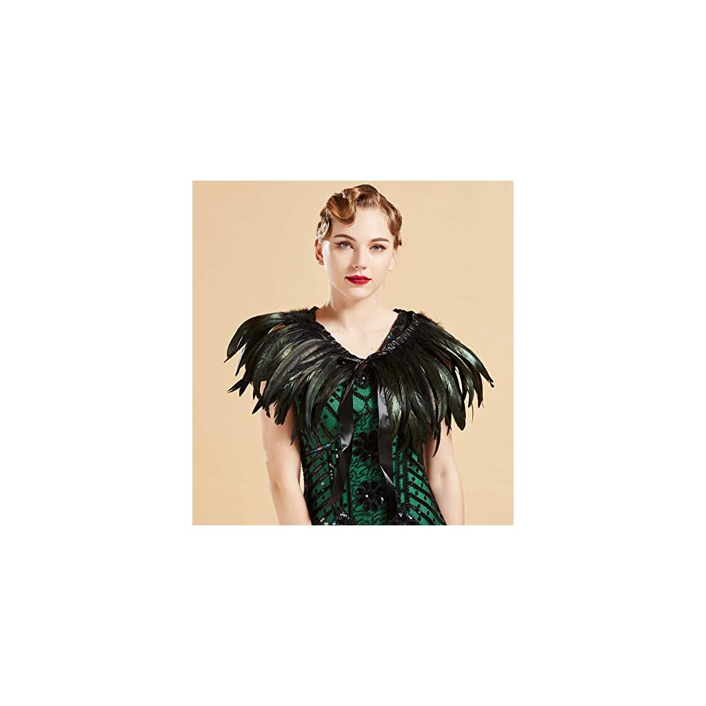 1920s feather shawl