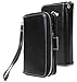 Samsung Galaxy Core Prime Case, E LV Samsung Galaxy Core Prime - 2IN1 ( CASE CUM PURSE) TPU+PU Leather flip Wallet Bag Pouch Case Cover For Samsung Galaxy Core Prime-G360 - PURSE BLACK
