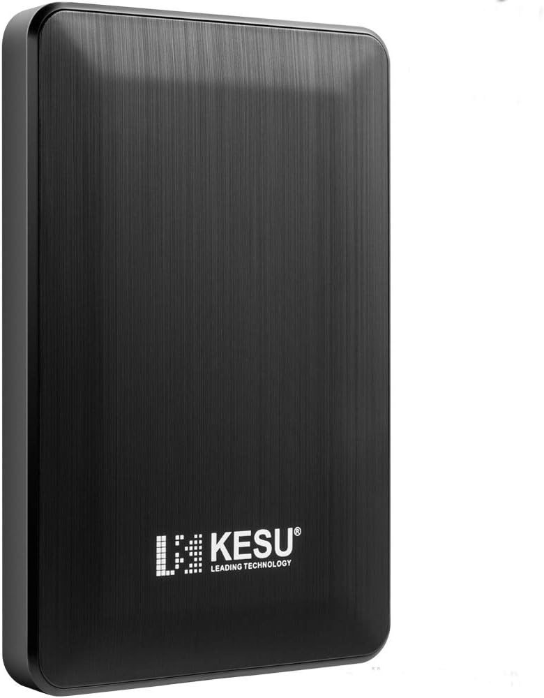 Kesu Ultra Slim 250GB External Portable Hard Drive 2.5 Inch USB 3.0 Backup HDD Portable for PC, Mac, TV, PS4, Xbox - Black