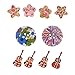 DECORA 200pcs Assorted Design Wooden Buttons for Crafts Scrapbooking or Sewing