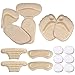 iBesun High Heel Pads, Heel Grips, Heel Cushion Inserts, Heel Insoles, High Heel Forefoot Cushion, Anti Slip Heel Shoe Cushion Inserts, Heel Snugs for Women (Beige)