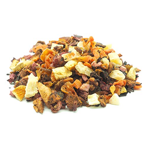 Roter Johann Früchtetee mit Mango-Ananas-Johannisbeere-Papaya-Geschmack, mild, süß, beeren-fruchtig, frisch abgefüllt – Bild 3