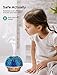VicTsing Essential Oil Diffuser, 200ml 3D Effect Ultrasonic Aromatherapy Oil Humidifier with Starburst Fireworks Effect, 7-Color LED Lights, Waterless Auto-Off, Great for Home, Office, Bedroom-Brownthumb 4