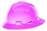 MSA 10156374 V-Gard Full-Brim Hard Hat With Staz-on