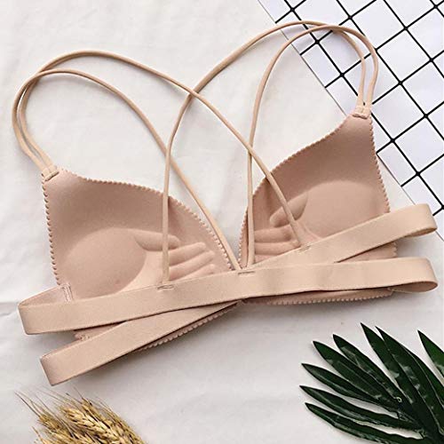 HighlifeS Women's Ultimate Lace Push-up Bra (Khaki)