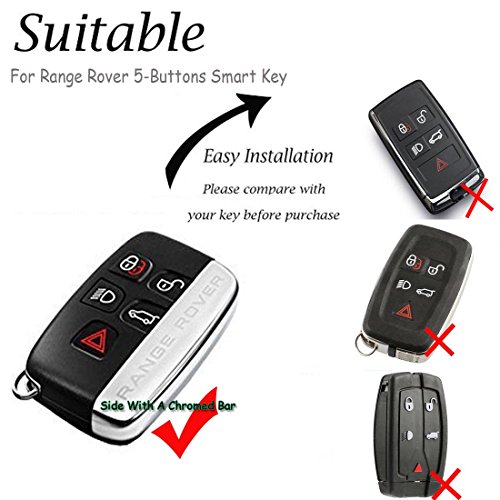 image for KMT Genuine Leather Car Remote Key Fob Case Holder Cover Shell For Lan