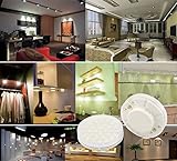 Bonlux Gx53 7 Watts Under Cabinet Light Warm White Ac 110v/220v LED Puck Light 30pcs 5050smd LED Chips (Pack of 2)