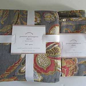 Amazon.com: Pottery Barn PRESTON PALAMPORE Duvet Cover