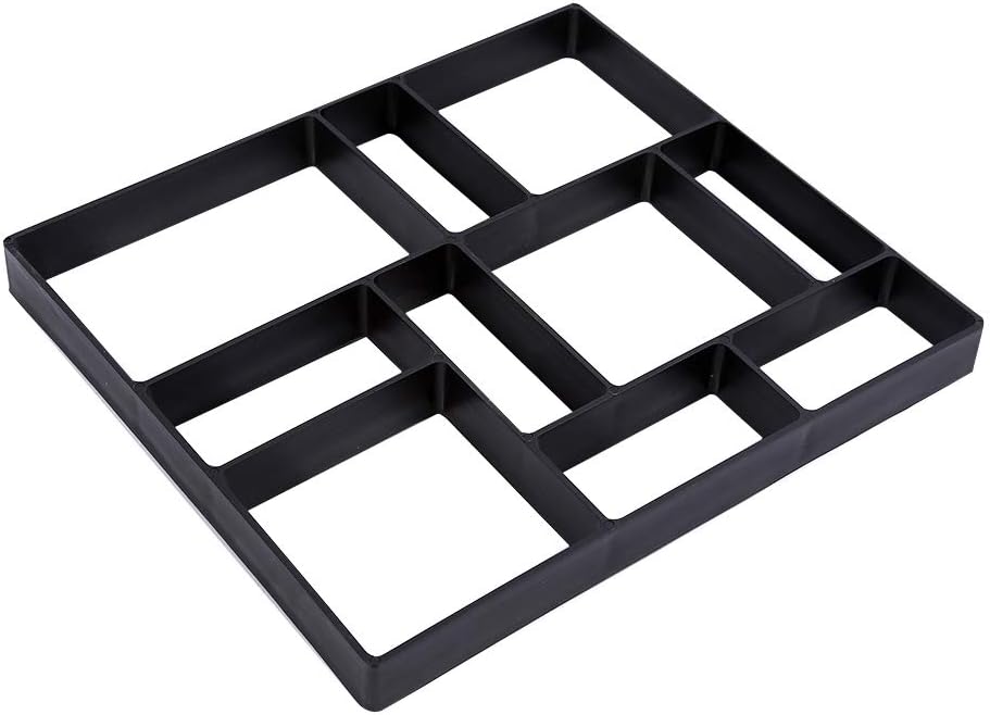Zerone DIY Paving Mould Asymmetrical Stone Tile Brick Cement Concrete Garden