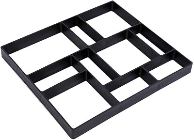 Zerone DIY Paving Mould Asymmetrical Stone Tile Brick Cement Concrete Garden