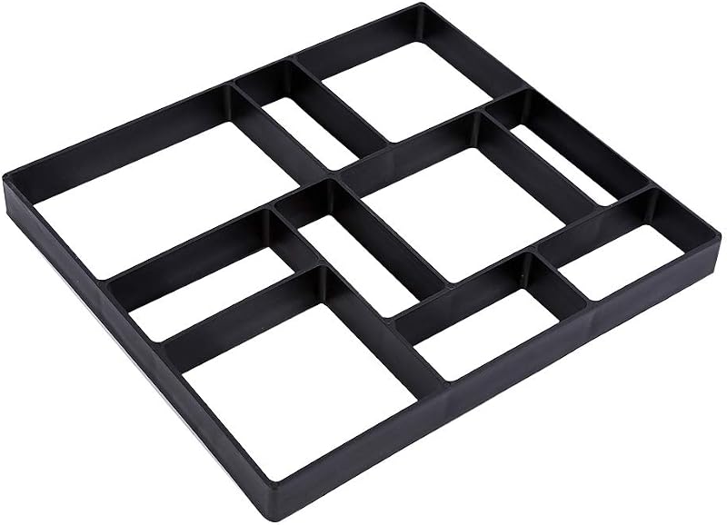 Zerone DIY Paving Mould Asymmetrical Stone Tile Brick Cement Concrete Garden